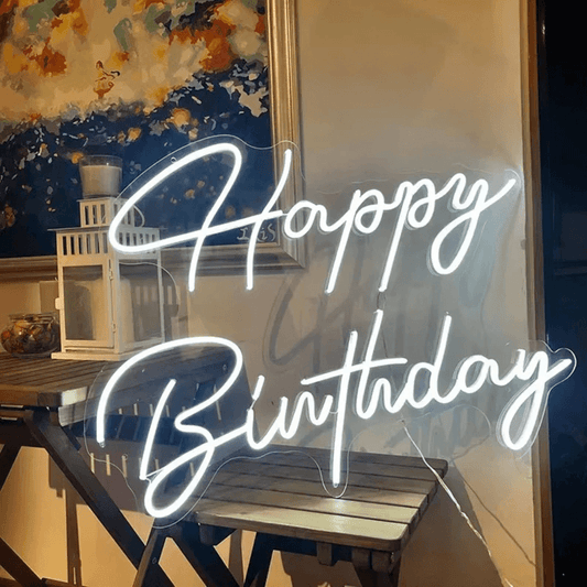 Custom Happy Birthday Neon Sign LED Light for Party Decor