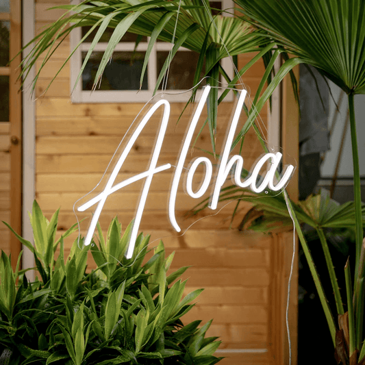 "Custom Neon Signs – Aloha Personalized LED Light, Custom Neon Lights for Home Decor, Office Decor, Neon Name Signs, Personalized LED Neon Sign, Unique Neon Gifts, Custom LED Neon Signs for Events"