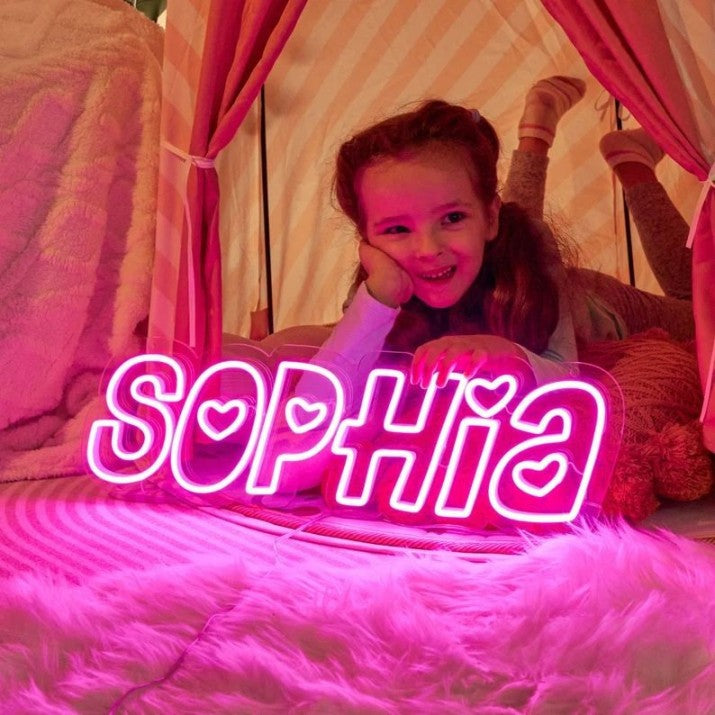 "Custom Neon Name Sign for Kids – LED Bedroom & Nursery Decor, Personalized Christmas Gifts"