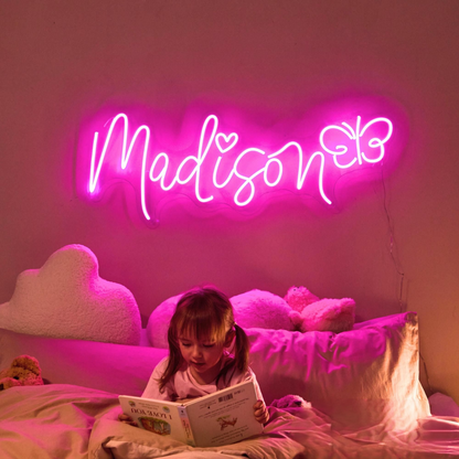 Personalized LED Neon Sign for Home Wall Decor, Nursery, and Playroom